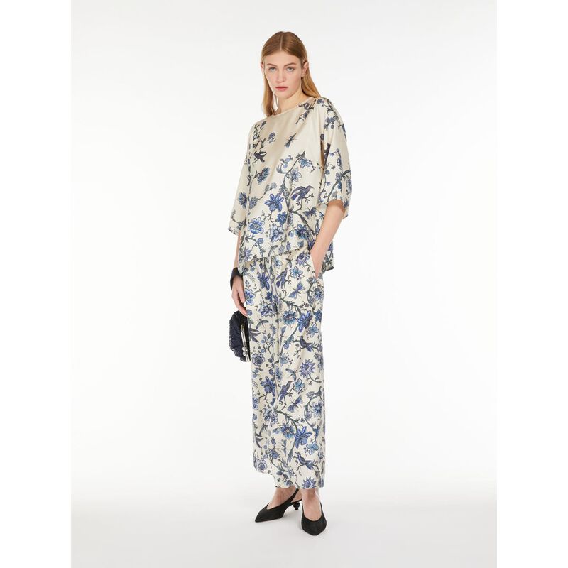 Weekend Max Mara Filippo Floral Printed Silk Blouse image number 3